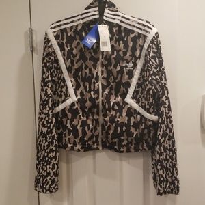 Adidas originals cropped track jacket Camoflage L